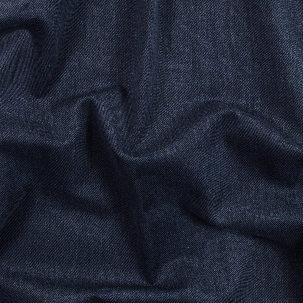 Navy Brushed Cotton Twill Navy Brushed Cotton Twill