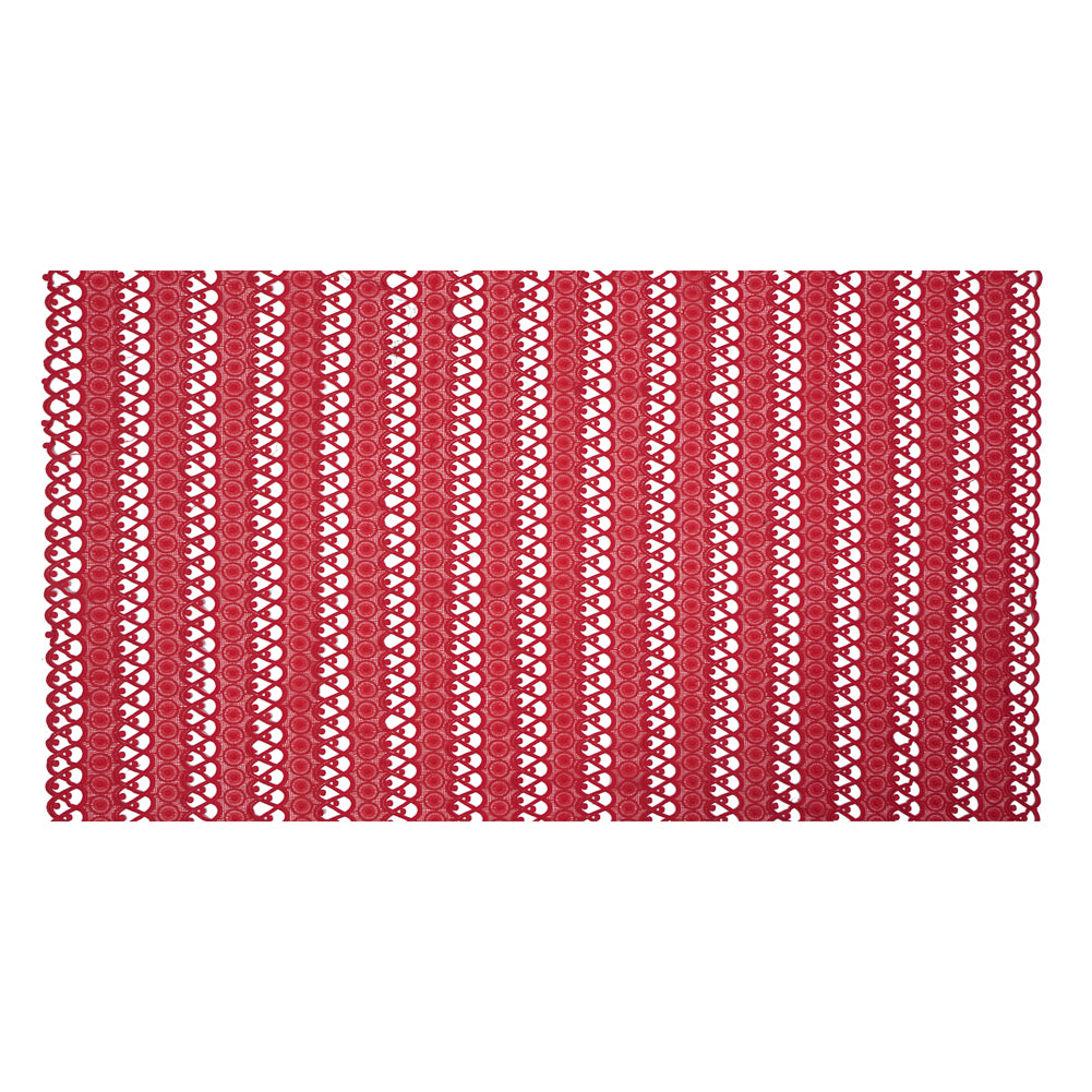 Guipure Lace - Flame Scarlet Red Geometric Full Guipure Lace - Flame Scarlet Red Geometric Full