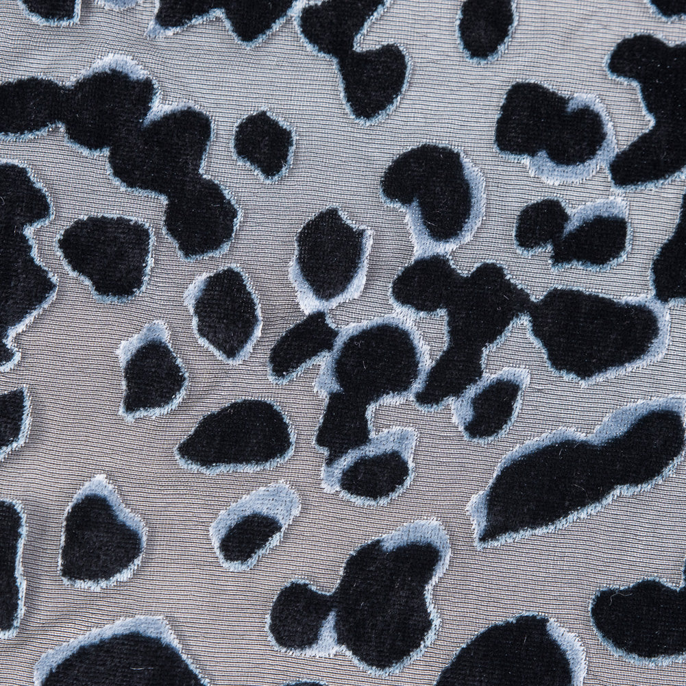 Alligator Skin Burnout Velvet - Black Detail Alligator Skin Burnout Velvet - Black Detail