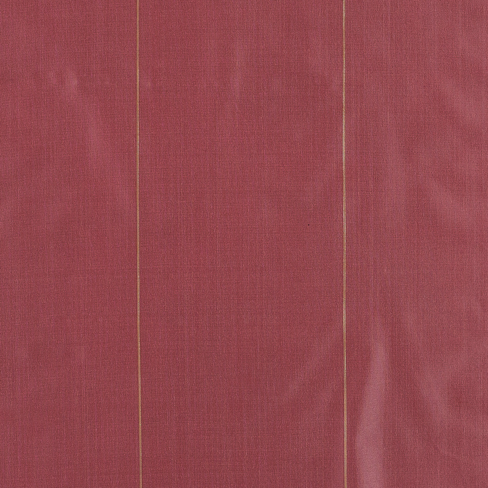 Red Polyester Taffeta with Metallic Gold Stripes Red Polyester Taffeta with Metallic Gold Stripes
