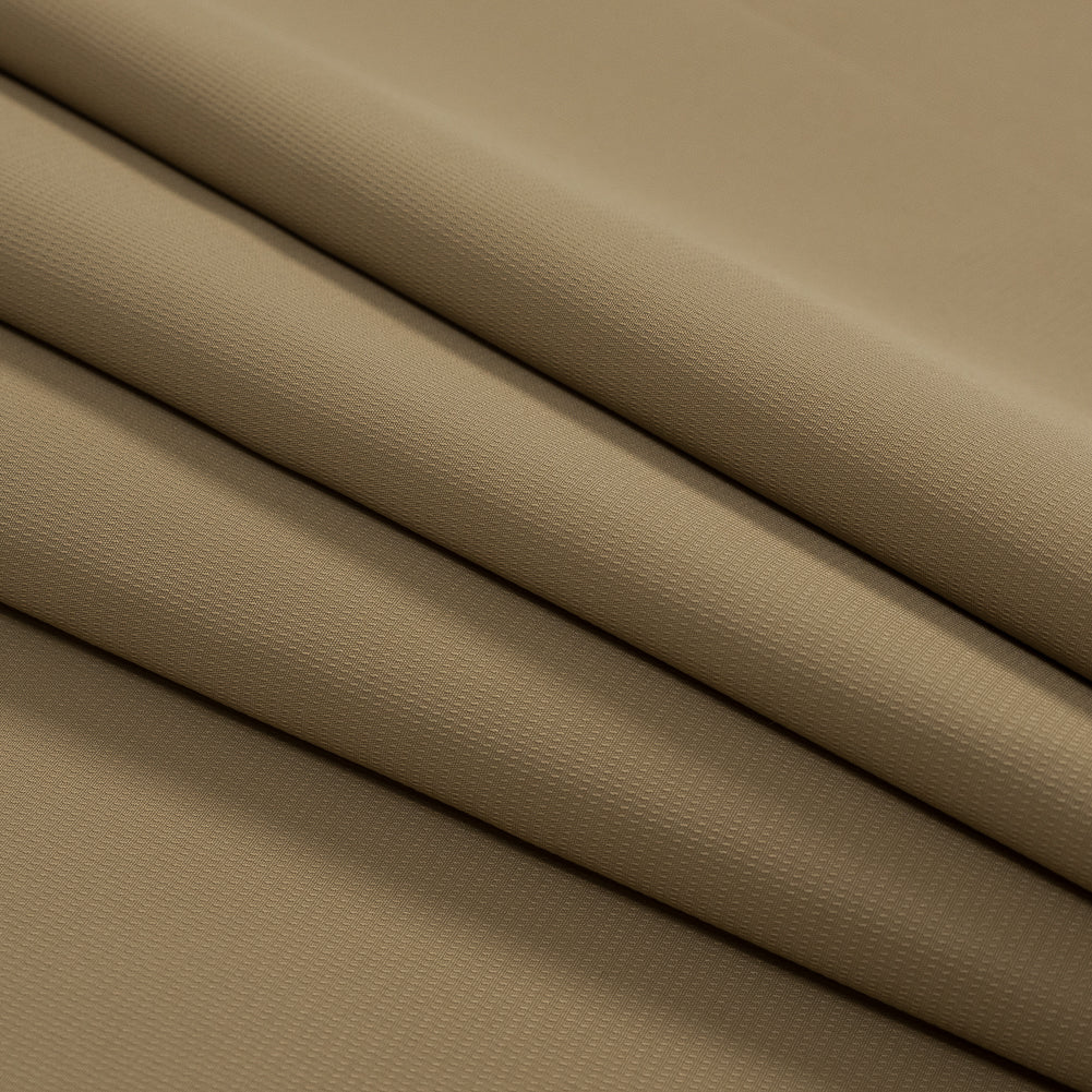 Camel Beige Polyester Dobby Jacquard Folded Camel Beige Polyester Dobby Jacquard Folded