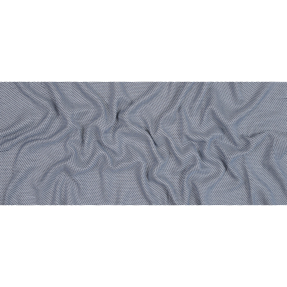 Maritime Blue and White Nailshead Cotton Blend Tweed Full Maritime Blue and White Nailshead Cotton Blend Tweed Full