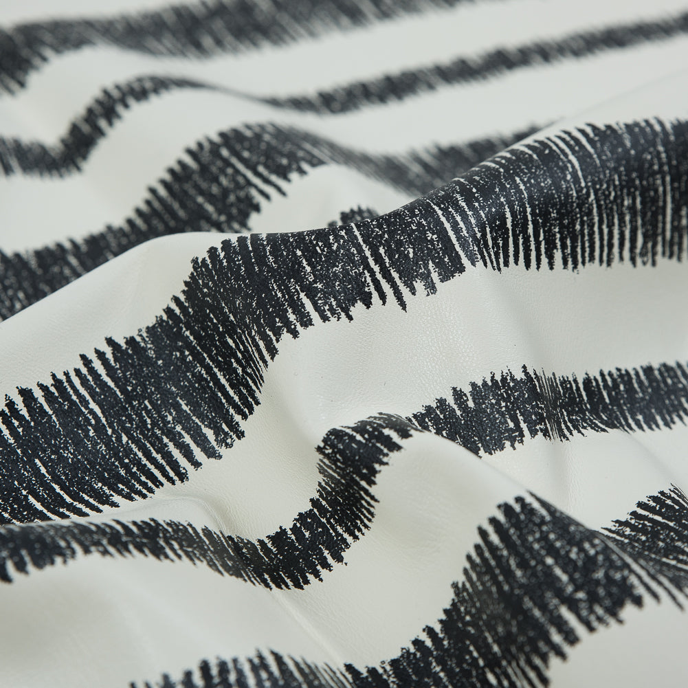 Phillip Lim Small Ivory and Black Striped Digitally Printed Lamb Leather Detail Phillip Lim Small Ivory and Black Striped Digitally Printed Lamb Leather Detail