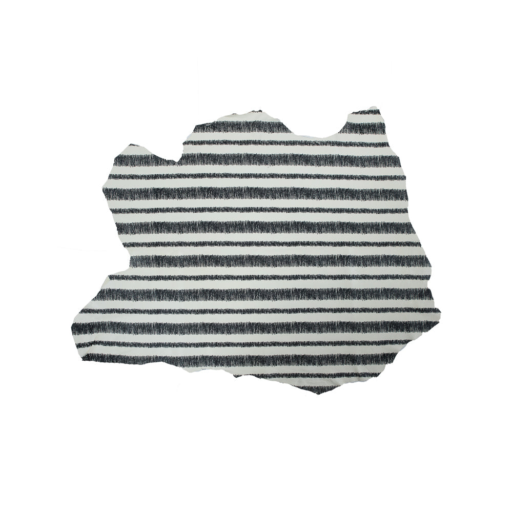 Phillip Lim Small Ivory and Black Striped Digitally Printed Lamb Leather Phillip Lim Small Ivory and Black Striped Digitally Printed Lamb Leather