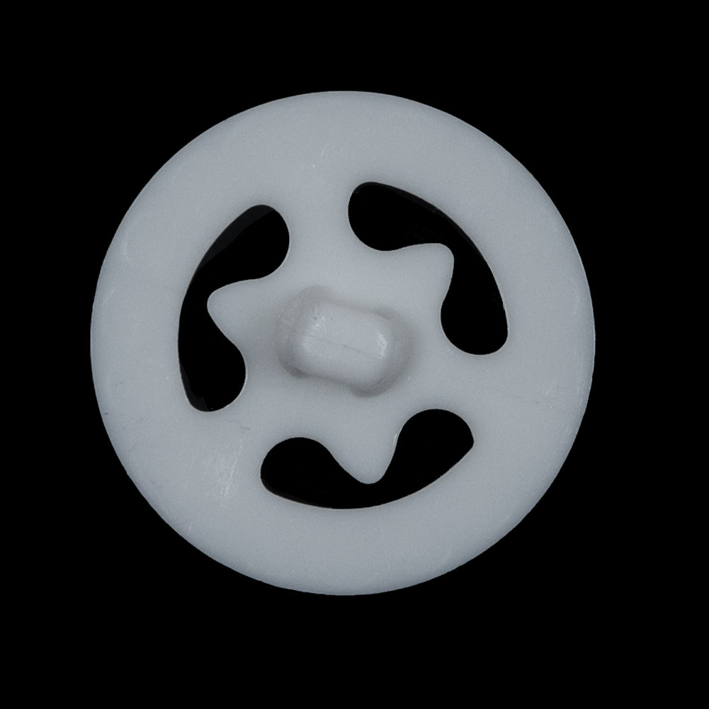 Glossy White Hearts and Gems Open Framework Shank Back Button - 45L/29mm Detail Glossy White Hearts and Gems Open Framework Shank Back Button - 45L/29mm Detail