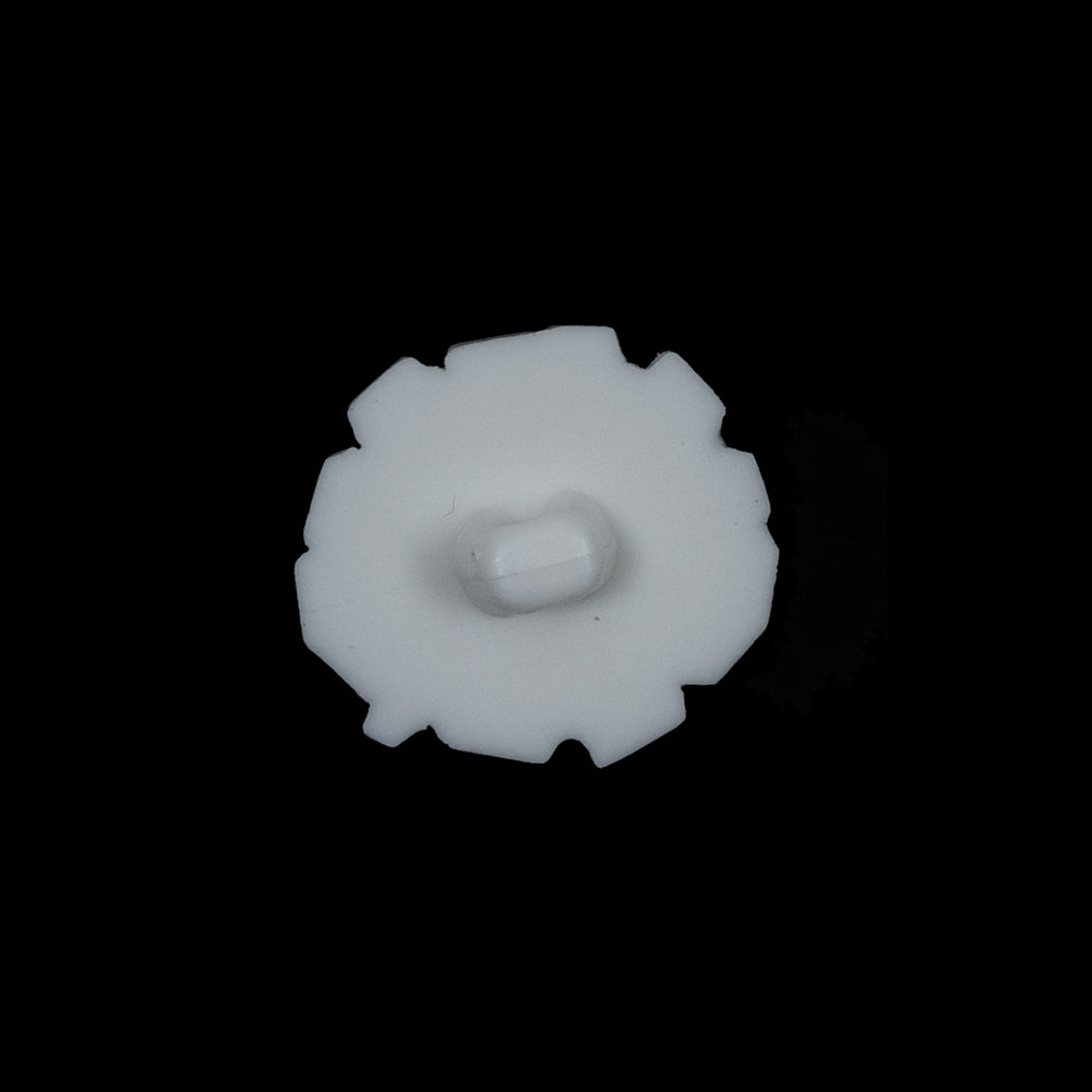 White Detailed Plastic Shank-Back Button - 28L/18mm Detail White Detailed Plastic Shank-Back Button - 28L/18mm Detail