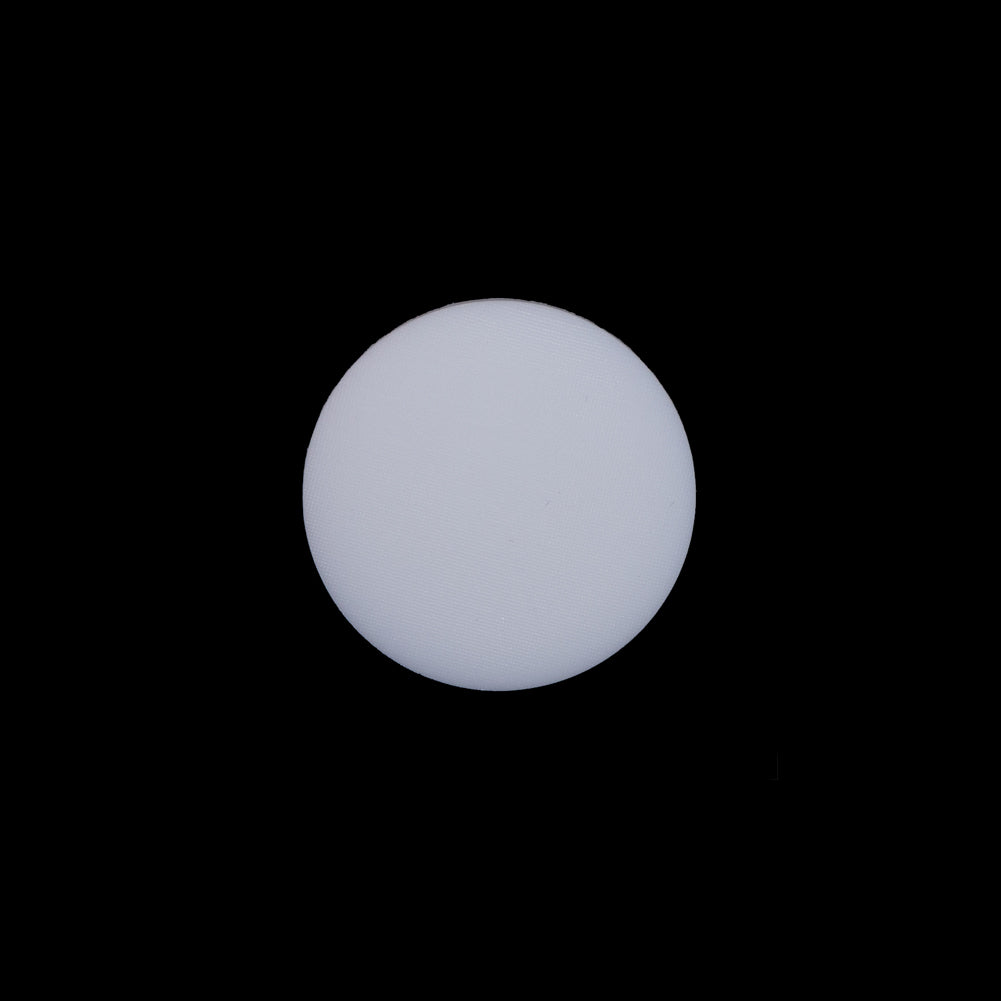 White Plastic Shank-Back Button - 24L/15mm White Plastic Shank-Back Button - 24L/15mm