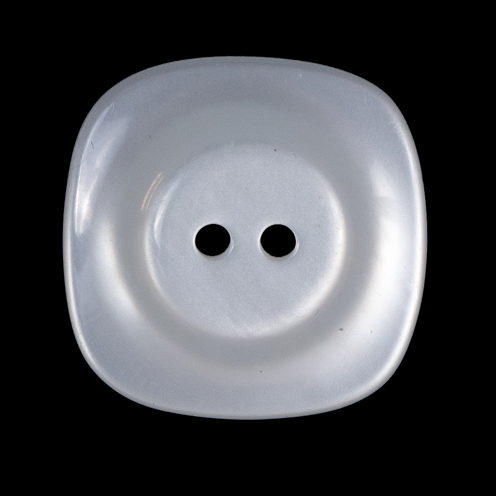 Light Silver Luminous Plastic Two-Hole Button - 44L/28mm Detail Light Silver Luminous Plastic Two-Hole Button - 44L/28mm Detail