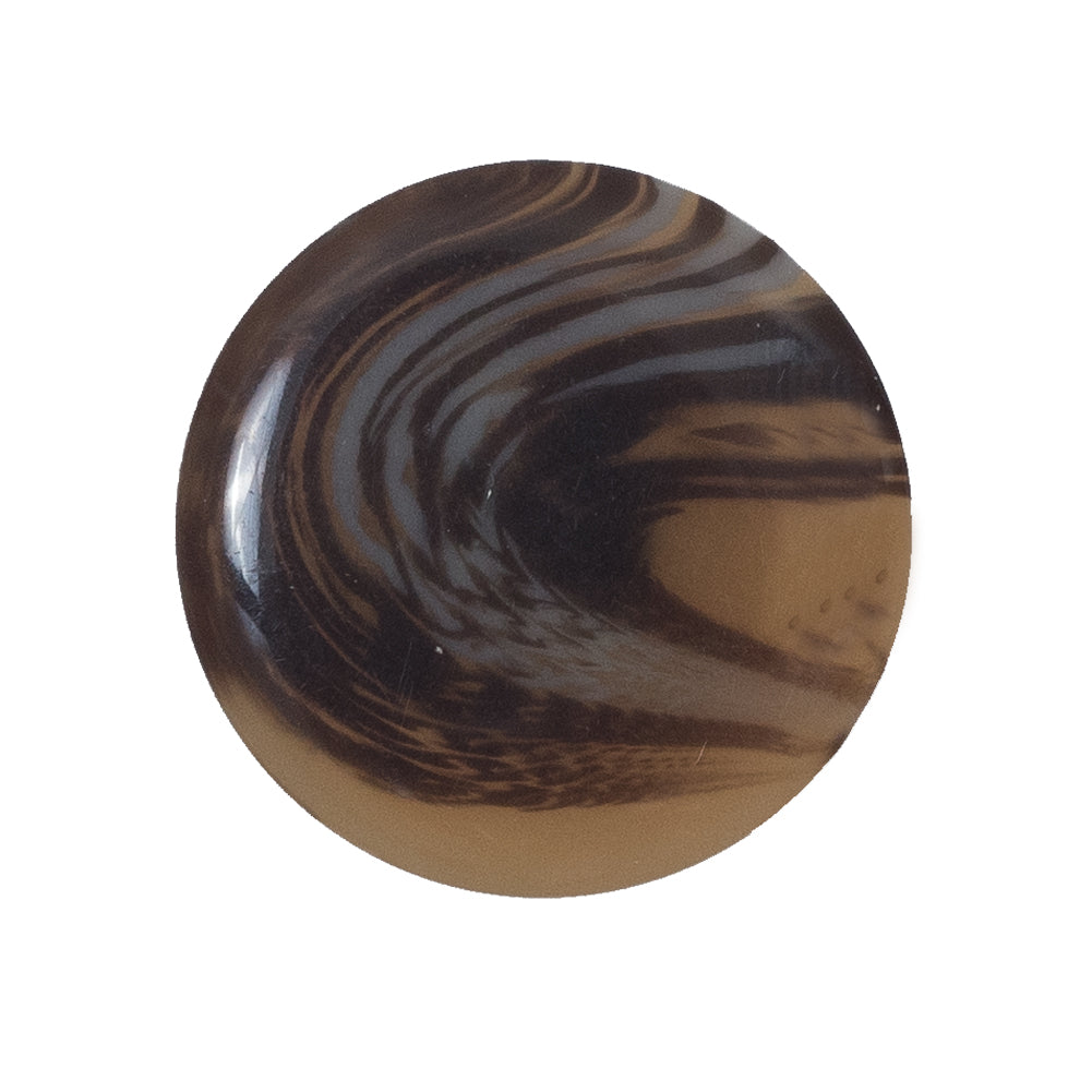 Brown Plastic Shank-Back Button - 44L/28mm Brown Plastic Shank-Back Button - 44L/28mm