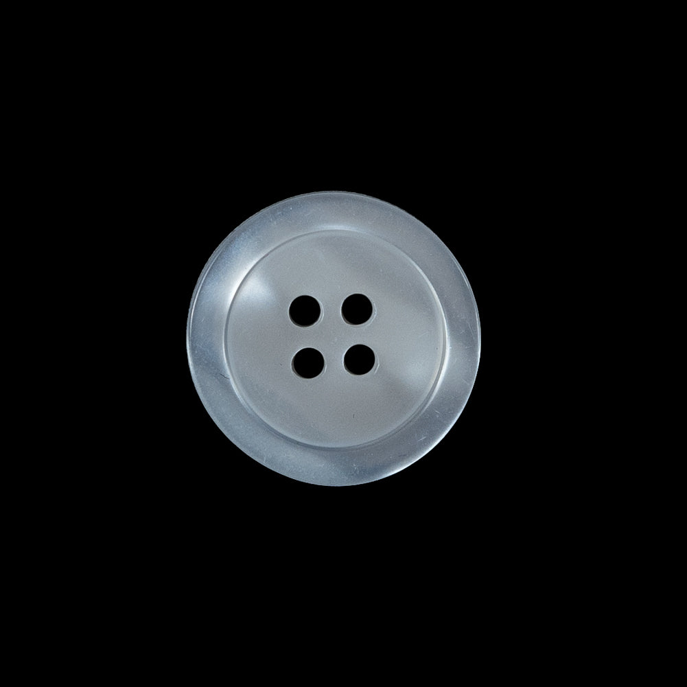 White Iridescent Plastic Button - 32L/20mm White Iridescent Plastic Button - 32L/20mm