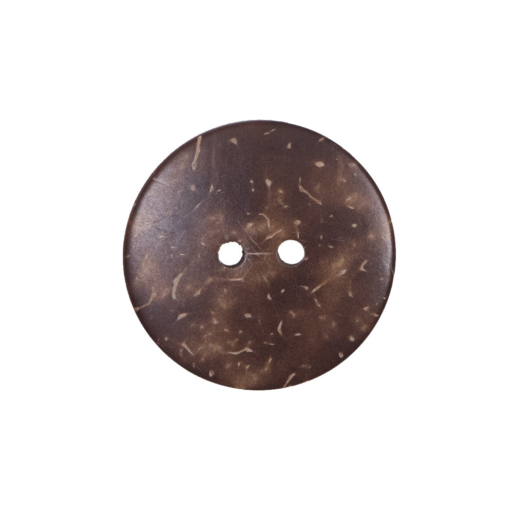 Italian Brown Etched Coconut Button - 36L/23mm Detail Italian Brown Etched Coconut Button - 36L/23mm Detail