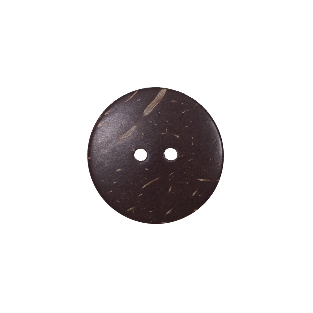 Italian Brown Etched Coconut Button - 28L/18mm Detail Italian Brown Etched Coconut Button - 28L/18mm Detail