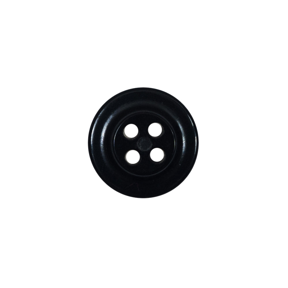 Black Anchor 4-Hole Plastic Button - 24L/15mm Detail Black Anchor 4-Hole Plastic Button - 24L/15mm Detail