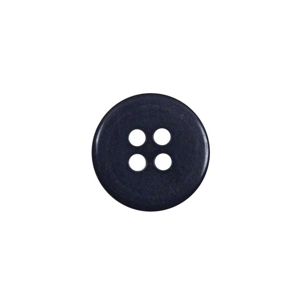 Navy Plastic 4-Hole Button - 24L/15mm Navy Plastic 4-Hole Button - 24L/15mm