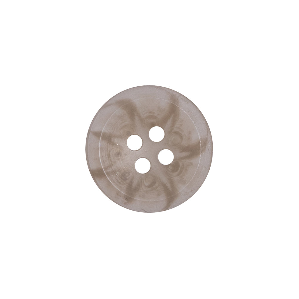 Beige Plastic 4-Hole Button - 28L/18mm Beige Plastic 4-Hole Button - 28L/18mm