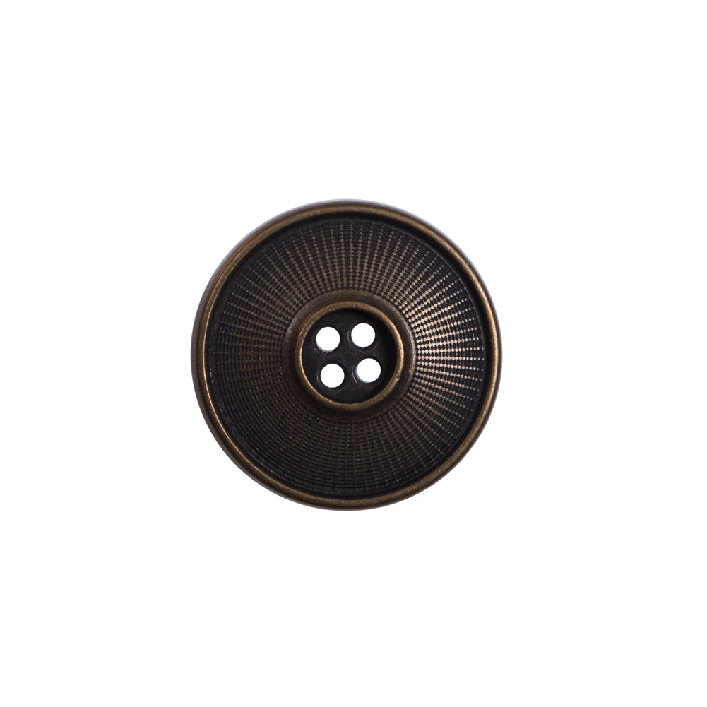 Italian Antique Gold Metal 4-Hole Button - 32L/20mm Italian Antique Gold Metal 4-Hole Button - 32L/20mm