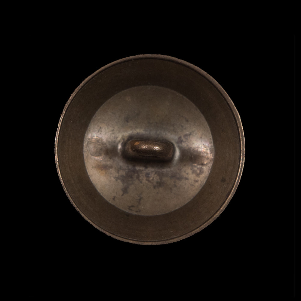 Antique Gold Metal Crest Shank Back Button - 40L/25.5mm Detail Antique Gold Metal Crest Shank Back Button - 40L/25.5mm Detail