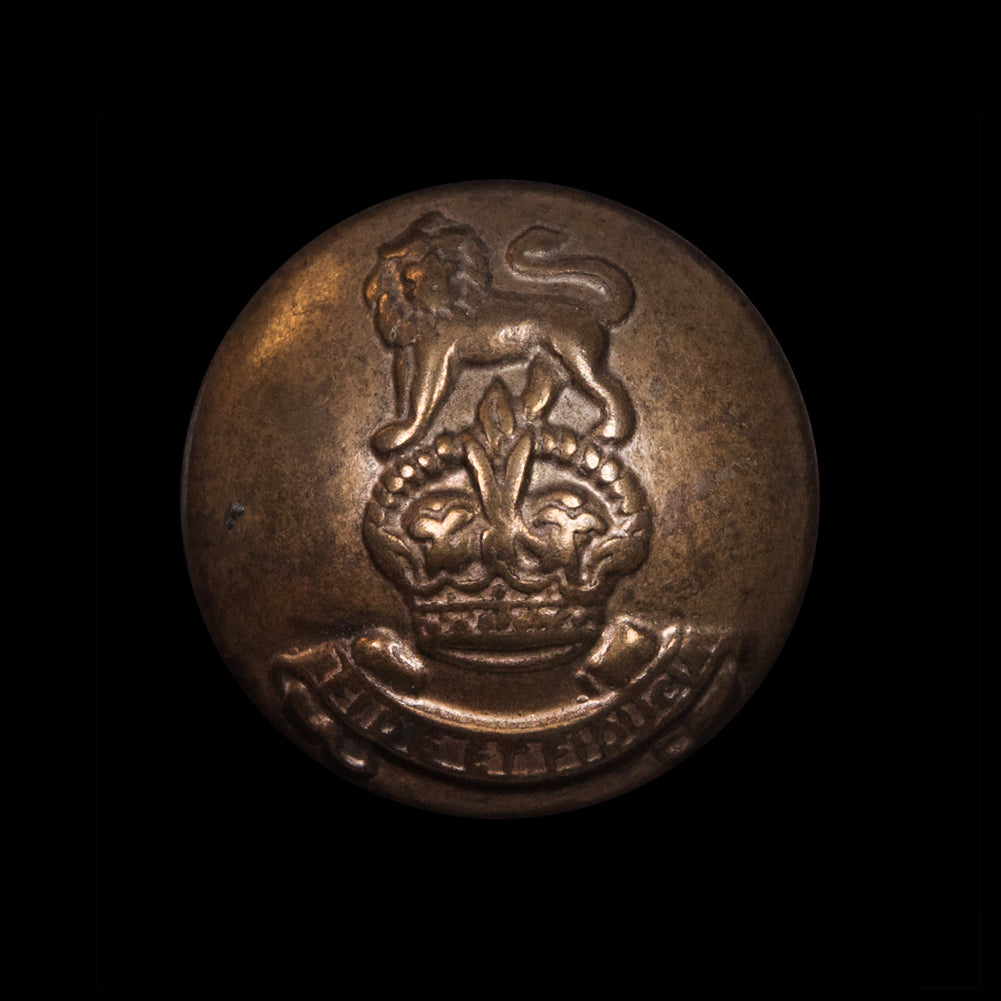 Antique Gold Metal Crest Shank Back Button - 40L/25.5mm Antique Gold Metal Crest Shank Back Button - 40L/25.5mm