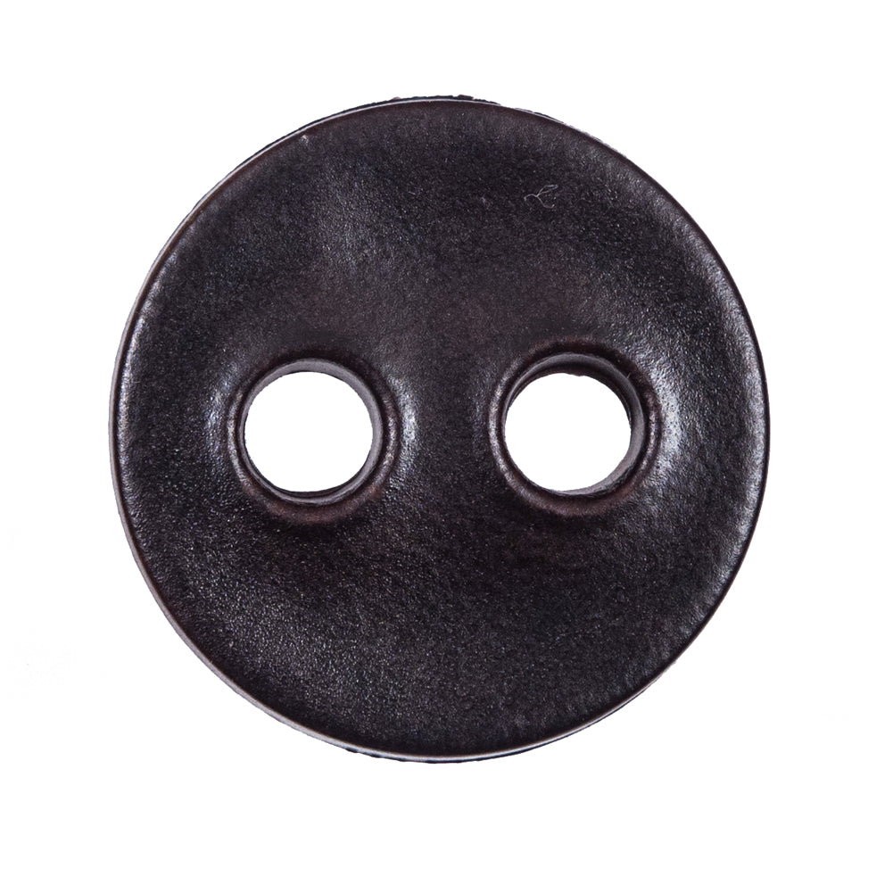 Dark Brown 2-Hole Painty Waist Plastic Button - 44L/28mm Dark Brown 2-Hole Painty Waist Plastic Button - 44L/28mm