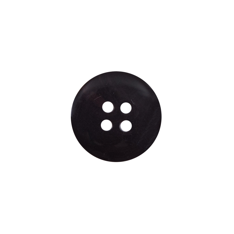 Dark Brown 4-Hole Plastic Button - 24L/15mm Detail Dark Brown 4-Hole Plastic Button - 24L/15mm Detail