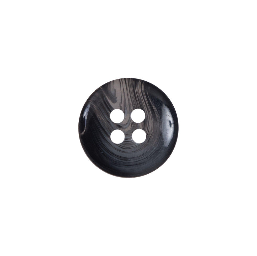 Gray Plastic 4-Hole Button - 24L/15mm Detail Gray Plastic 4-Hole Button - 24L/15mm Detail