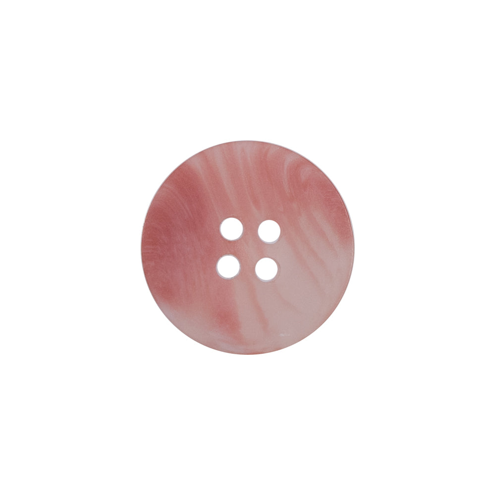 Pink Plastic 4-Hole Button - 28L/18mm Detail Pink Plastic 4-Hole Button - 28L/18mm Detail