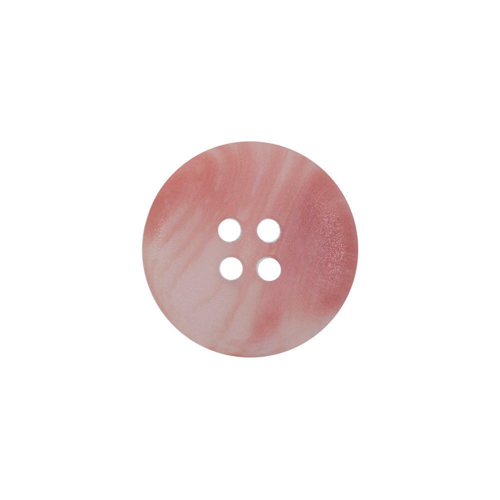 Pink Plastic 4-Hole Button - 28L/18mm Pink Plastic 4-Hole Button - 28L/18mm