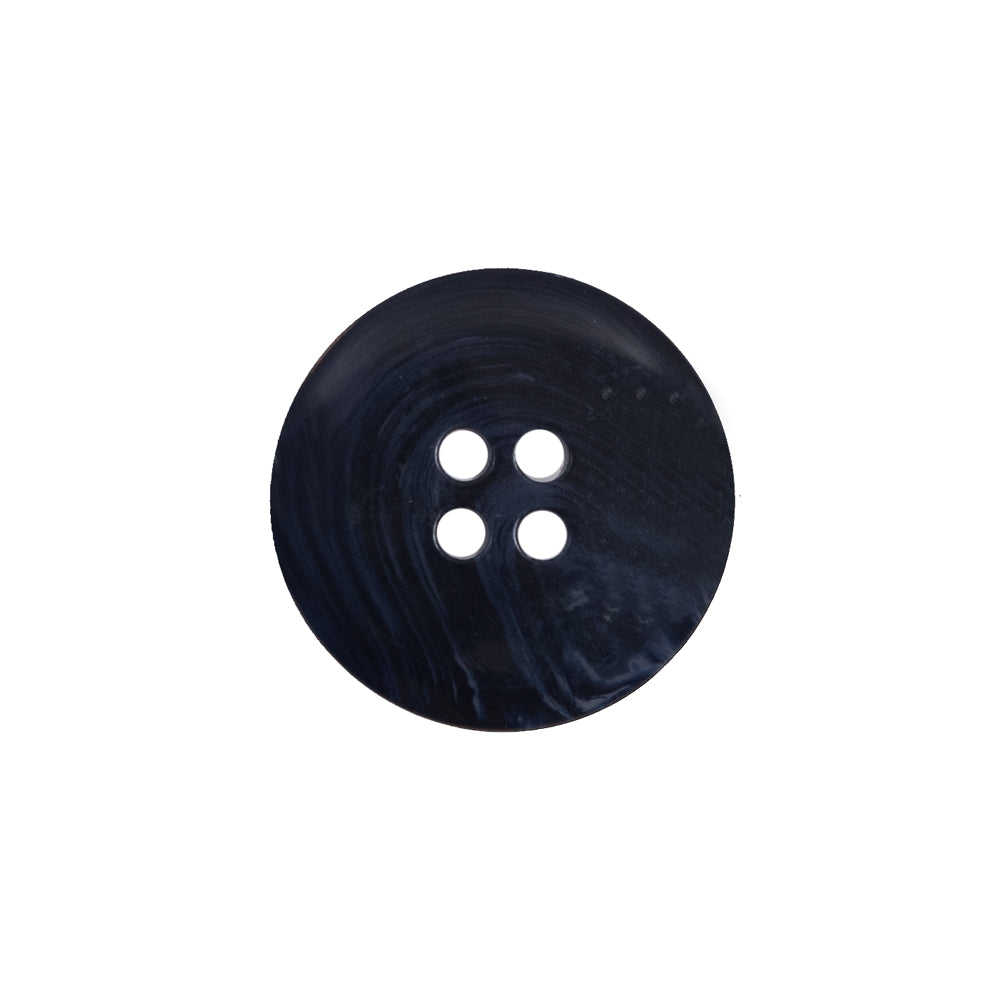 Navy Blue Plastic 4-Hole Button - 32L/20mm Detail Navy Blue Plastic 4-Hole Button - 32L/20mm Detail