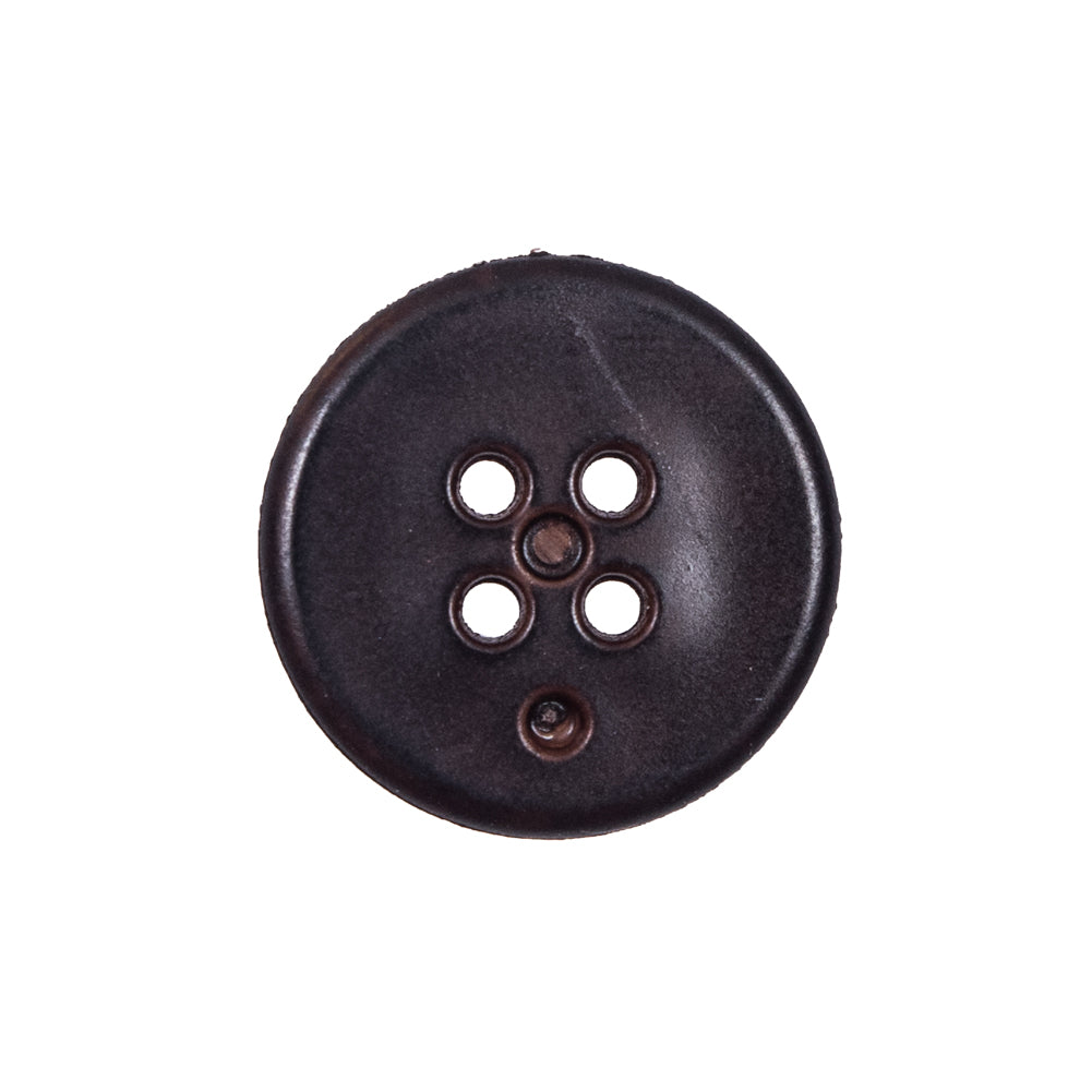 Brown Plastic 4-Hole Button - 36L/23mm Detail Brown Plastic 4-Hole Button - 36L/23mm Detail
