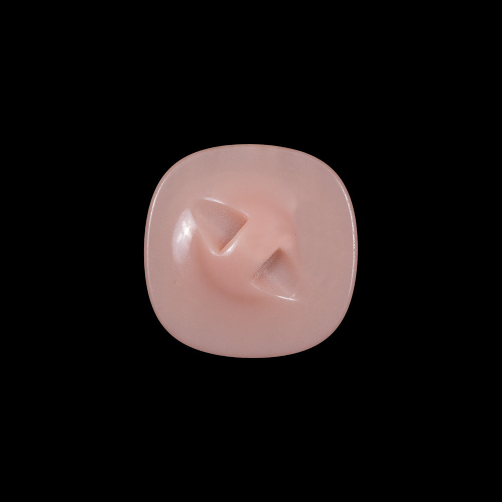 Shiny Peach Plastic Self Shank Button - 32L/20mm Detail Shiny Peach Plastic Self Shank Button - 32L/20mm Detail