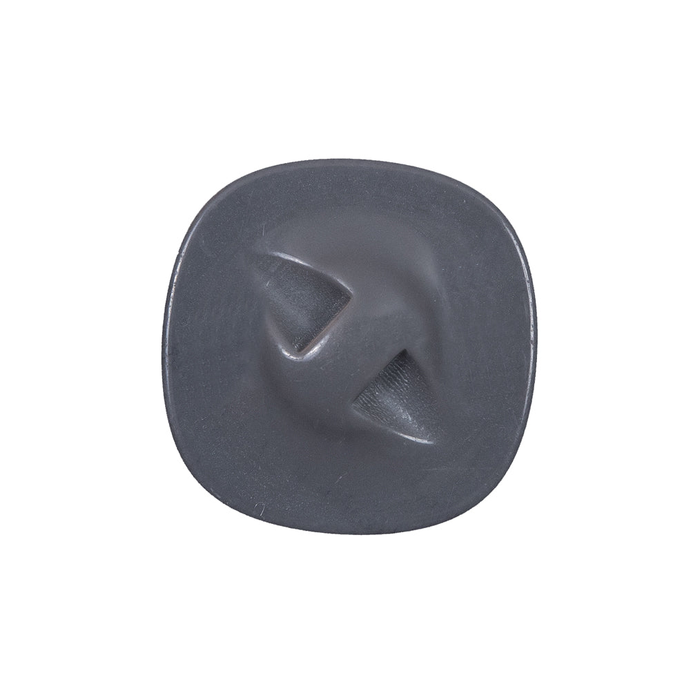 Shiny Charcoal Plastic Self Shank Button - 36L/23mm Detail Shiny Charcoal Plastic Self Shank Button - 36L/23mm Detail