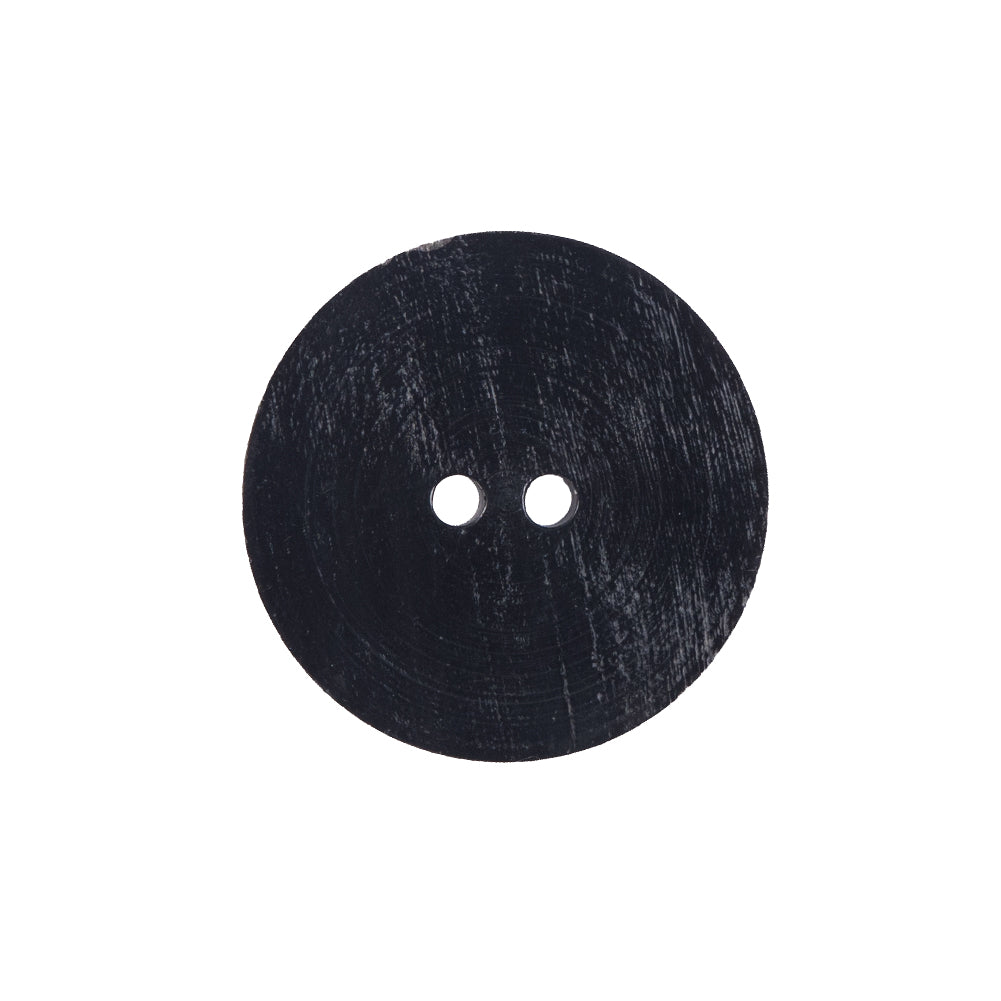 Brown Horn 2-Hole Button - 36L/23mm Detail Brown Horn 2-Hole Button - 36L/23mm Detail