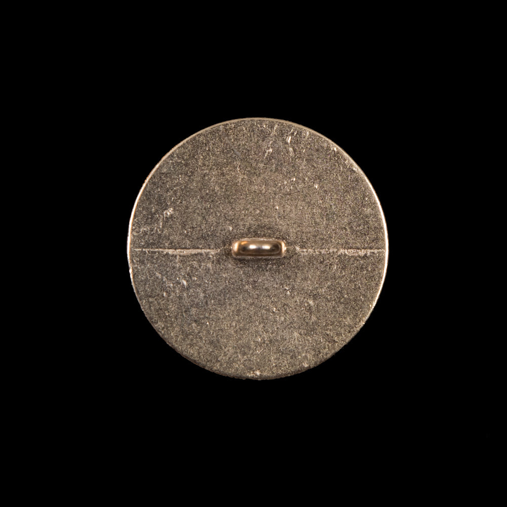 Italian Gold Hammered Metal Shank Back Button - 36L/23mm Detail Italian Gold Hammered Metal Shank Back Button - 36L/23mm Detail
