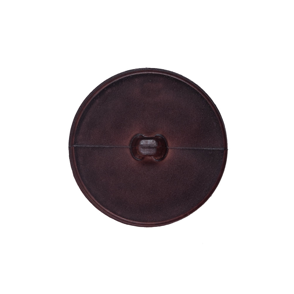 Italian Brown Anchor Plastic Shank Back Button - 36L/23mm Detail Italian Brown Anchor Plastic Shank Back Button - 36L/23mm Detail
