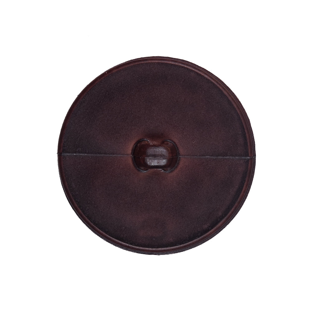 Italian Brown Anchor Plastic Shank Back Button - 40L/25.5mm Detail Italian Brown Anchor Plastic Shank Back Button - 40L/25.5mm Detail