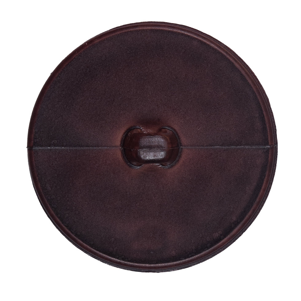 Italian Brown Anchor Plastic Shank Back Button - 54L/34mm Detail Italian Brown Anchor Plastic Shank Back Button - 54L/34mm Detail