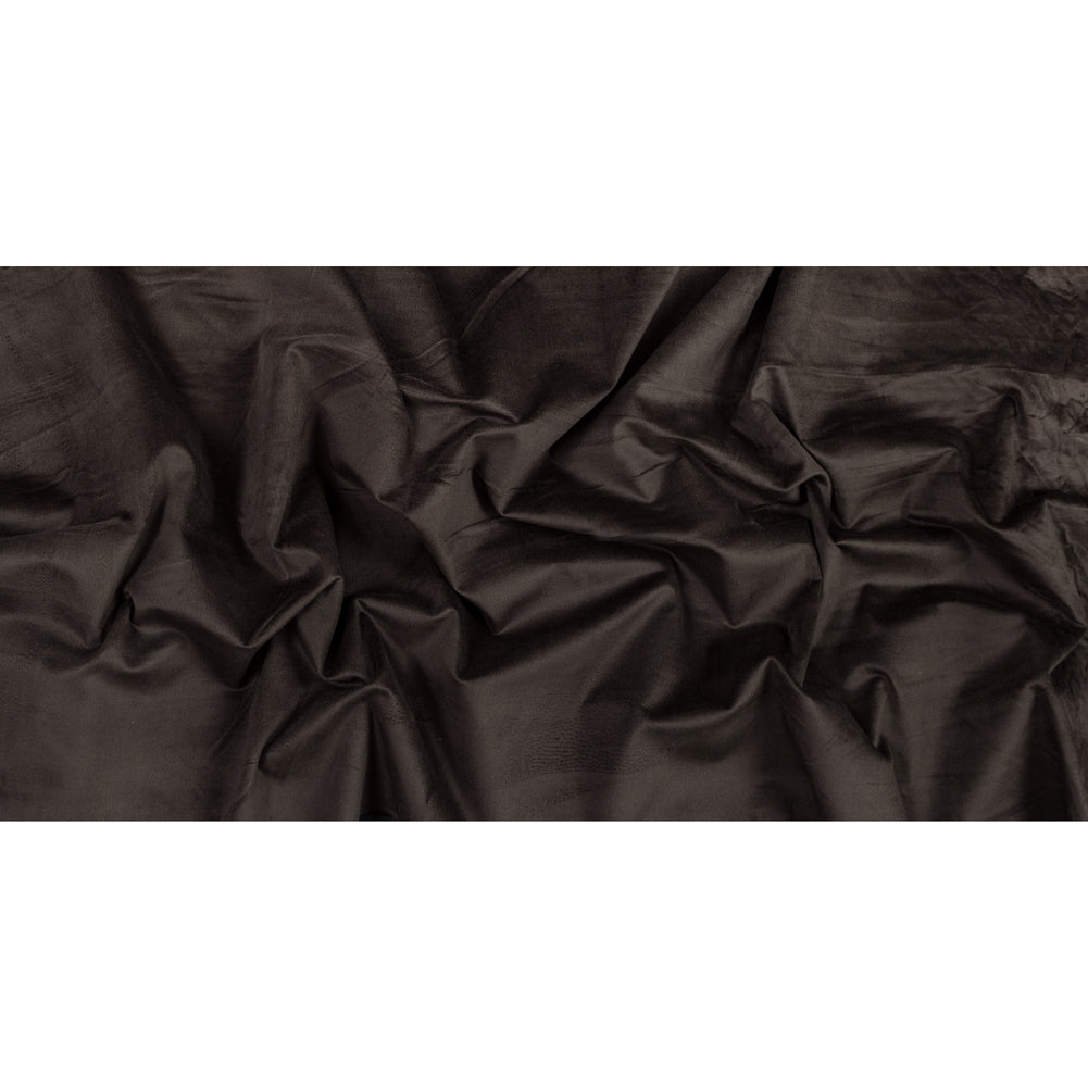 Dark Brown Stretch Cotton Velveteen Full Dark Brown Stretch Cotton Velveteen Full