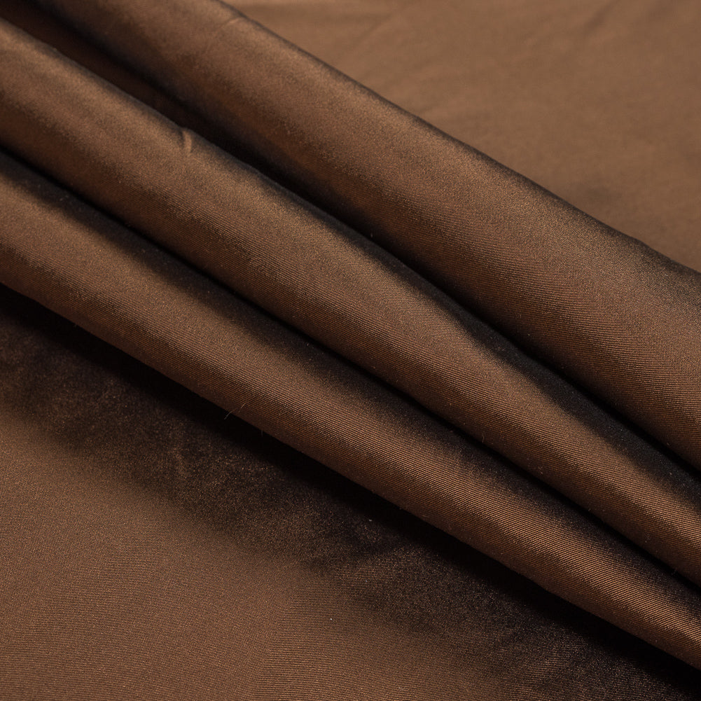 Brown Blended Silk Twill Folded Brown Blended Silk Twill Folded