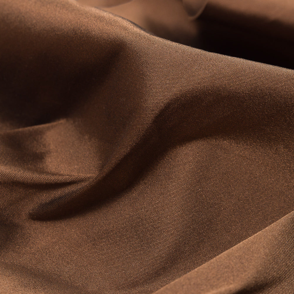 Brown Blended Silk Twill Detail Brown Blended Silk Twill Detail