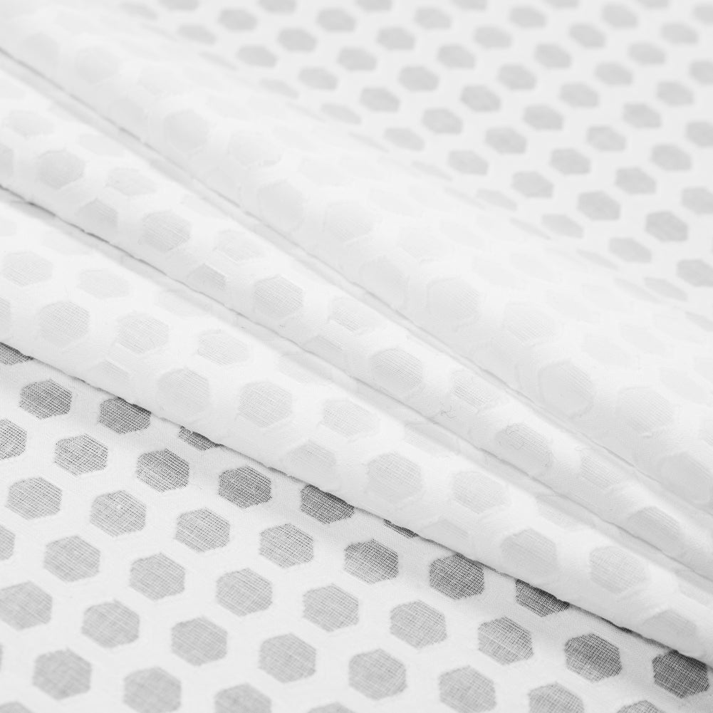 Rag & Bone White Geometric Cotton Burnout Folded Rag & Bone White Geometric Cotton Burnout Folded