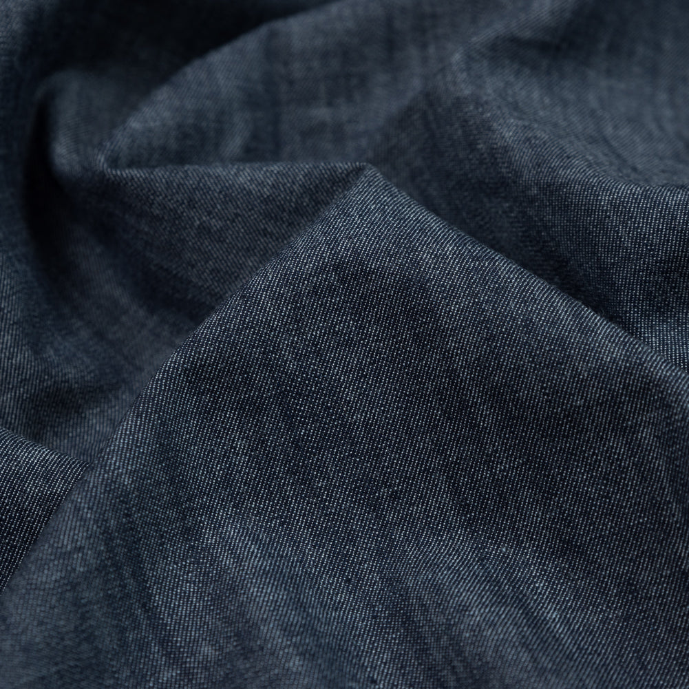 Indigo Cotton Denim with Give Detail Indigo Cotton Denim with Give Detail