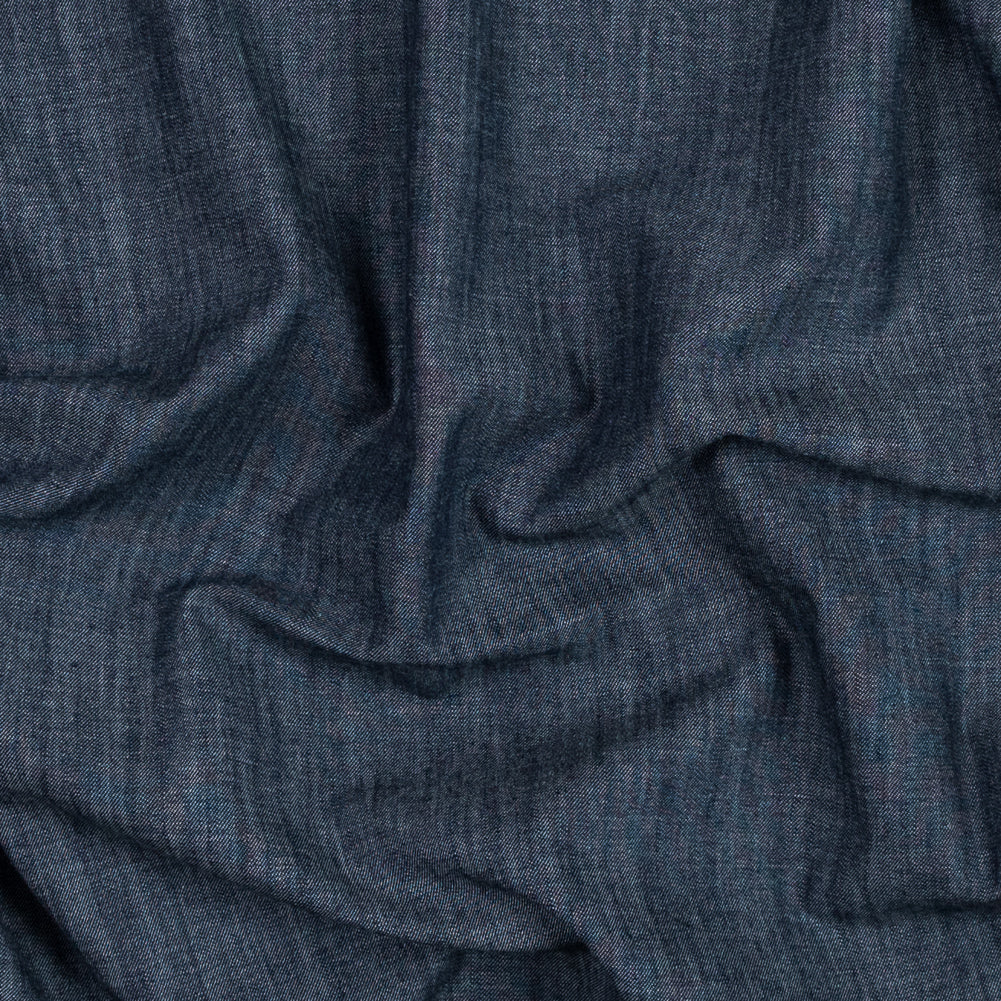 Indigo Cotton Denim with Give Indigo Cotton Denim with Give