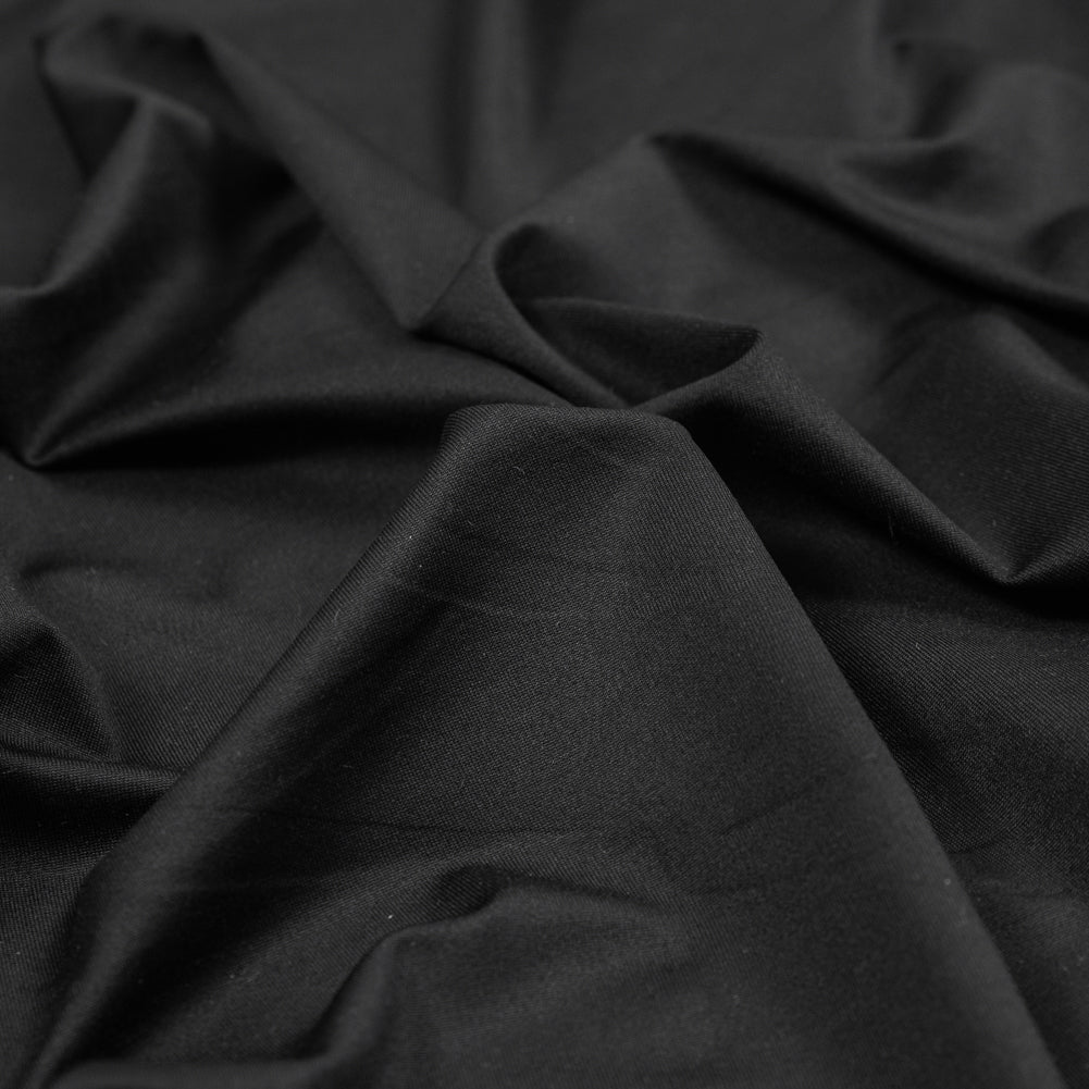 Black Stretch Polyester Jersey Detail Black Stretch Polyester Jersey Detail