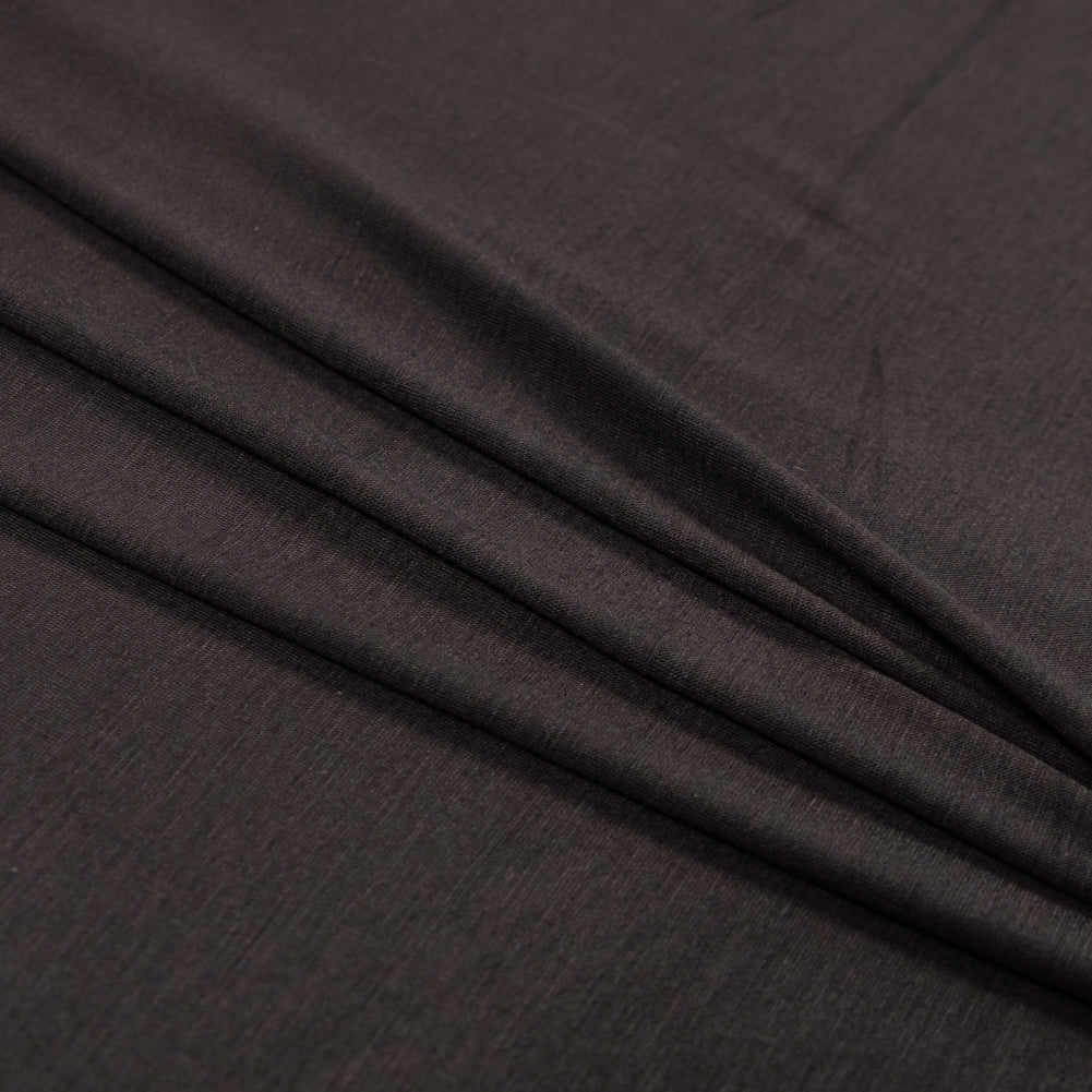Dark Brown Stretch Rayon Jersey Folded Dark Brown Stretch Rayon Jersey Folded