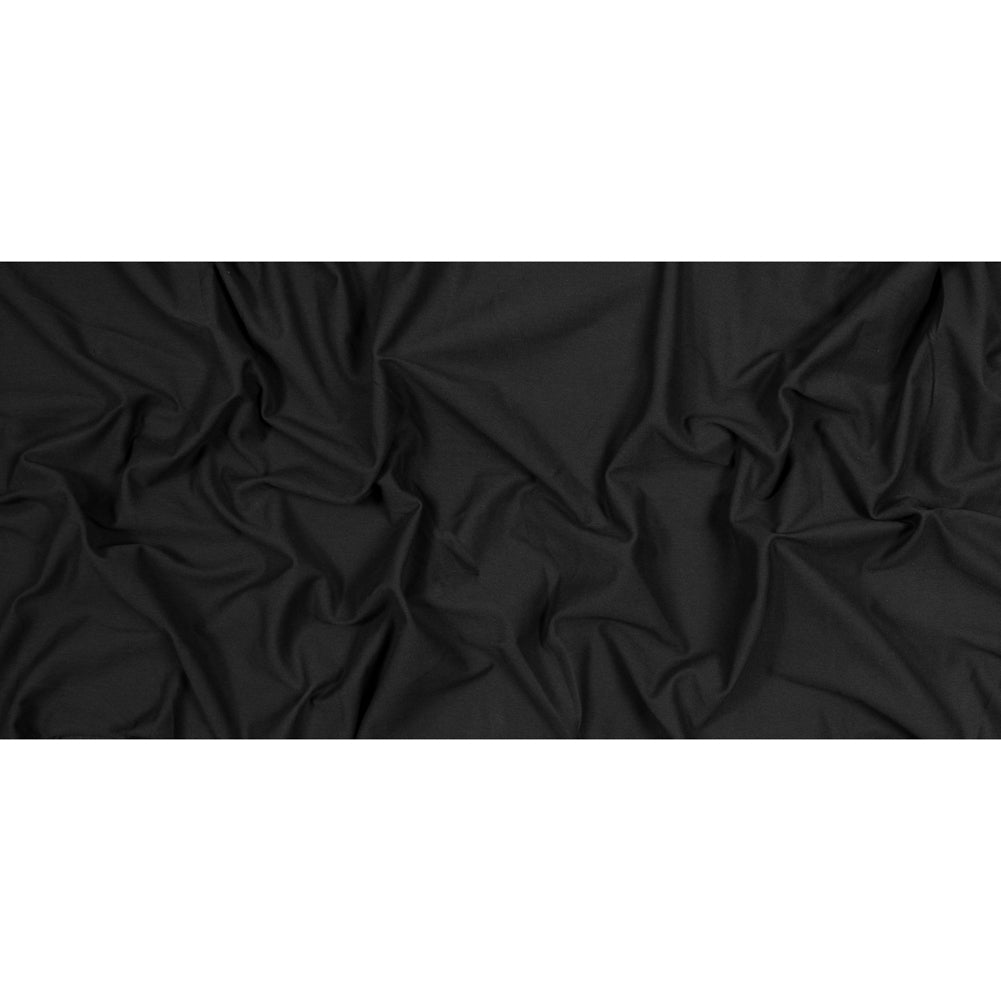 Black Cotton Knit Pique Full Black Cotton Knit Pique Full