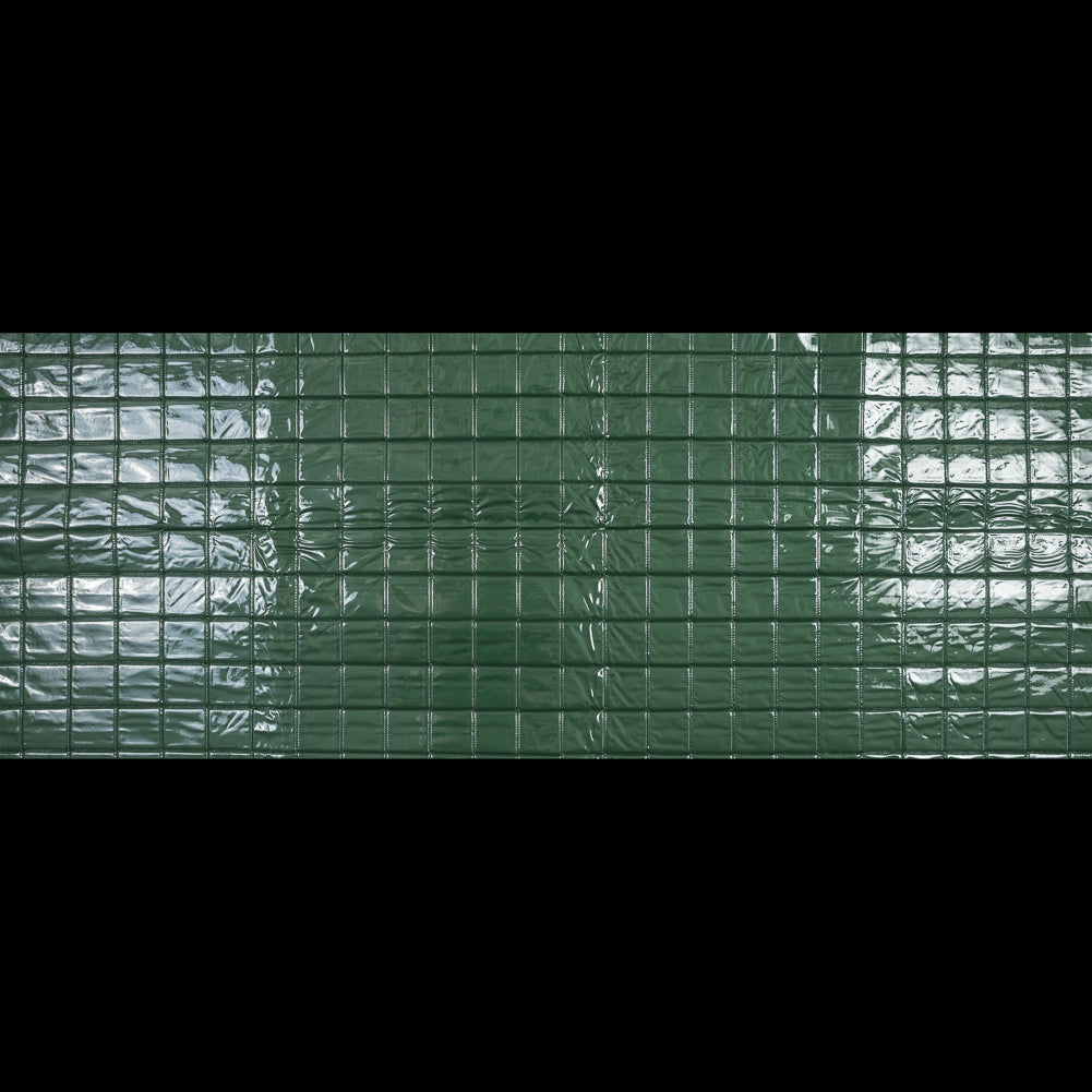 Green Square Vinyl Quilted Coating Folded Green Square Vinyl Quilted Coating Folded