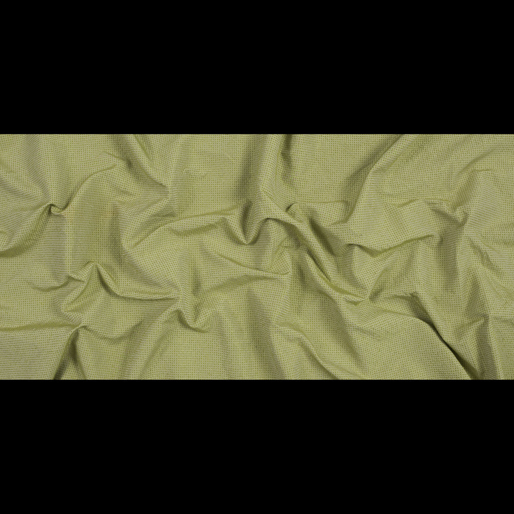 Chartreuse Checkered Polyester Wool Woven Full Chartreuse Checkered Polyester Wool Woven Full