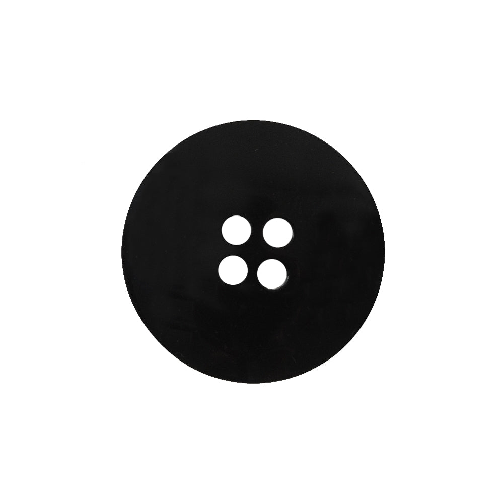 Black Plastic 4-Hole Button - 36L/23mm Detail
