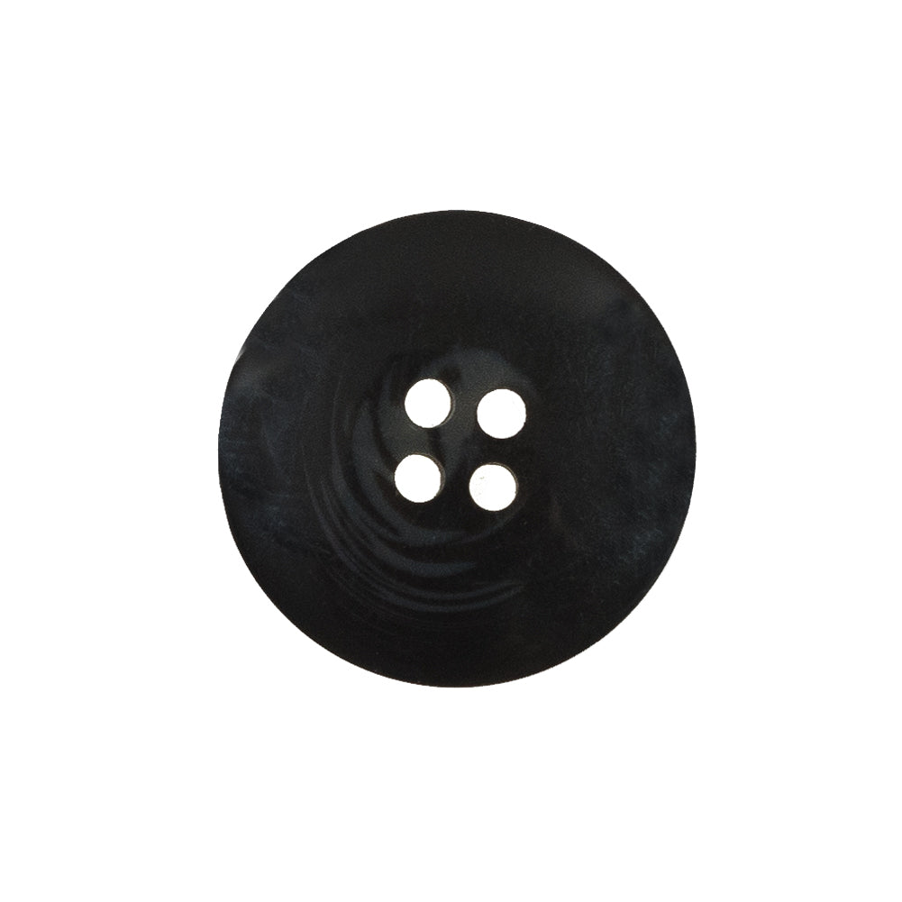 Black and Gray Swirled Plastic Button - 36L/23mm Detail Black and Gray Swirled Plastic Button - 36L/23mm Detail