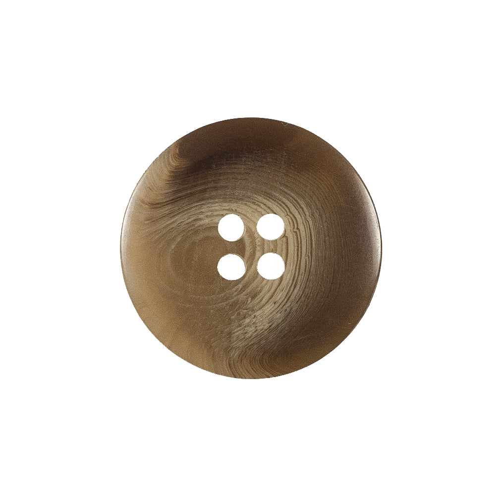 Dark Beige Swirled Plastic Button - 36L/23mm Detail Dark Beige Swirled Plastic Button - 36L/23mm Detail